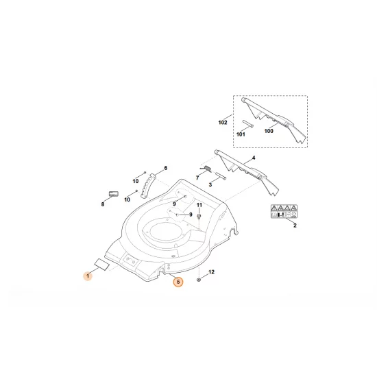 STIHL  Obudowa 6350 700 8522